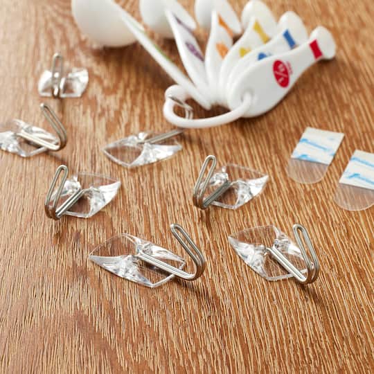 12 Packs: 9 ct. (108 total) Command® Small Clear Wire Hooks